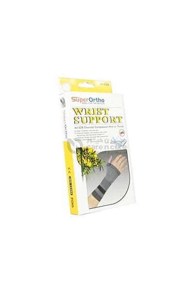SUPERORTHO A4 028 CHARCOAL WRIST SUPPORT