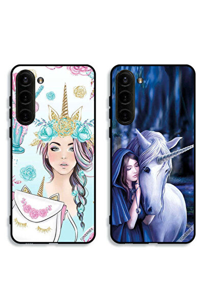 Covernex حافظتان لهاتف سامسونج جالاكسي إس 23 بلس 5G، أغطية حماية رموش على الح...