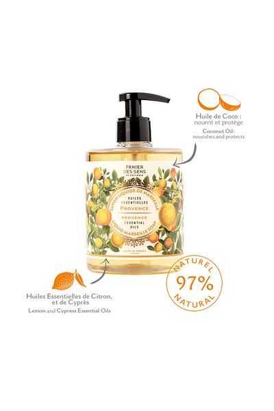 PANIER DES SENS Liquid Marseille soap | Energizing Provence 500ml