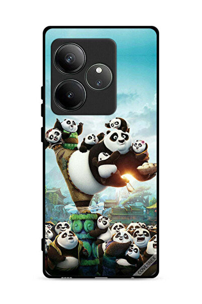 Covernex غطاء حماية لهاتف Realme GT 6 5G بطبعة باندا وأطفال