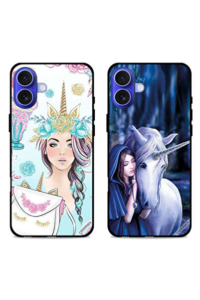 Covernex حافظتان لهاتف Apple iPhone 16 مع أغطية حماية رموش على الحقيبة وفتاة ...