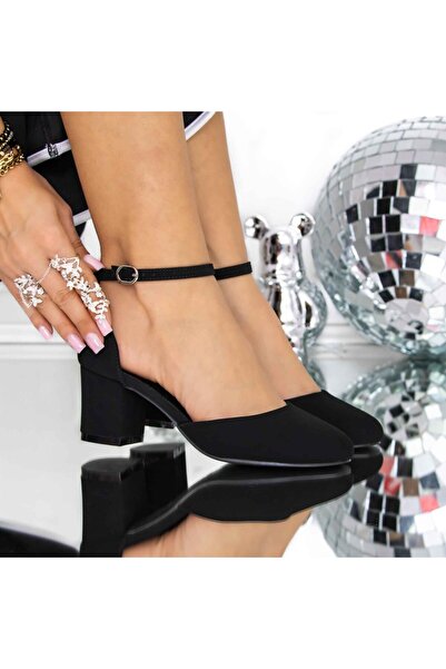 mei Pantofi cu Toc Gros 3XKK81 Negru |