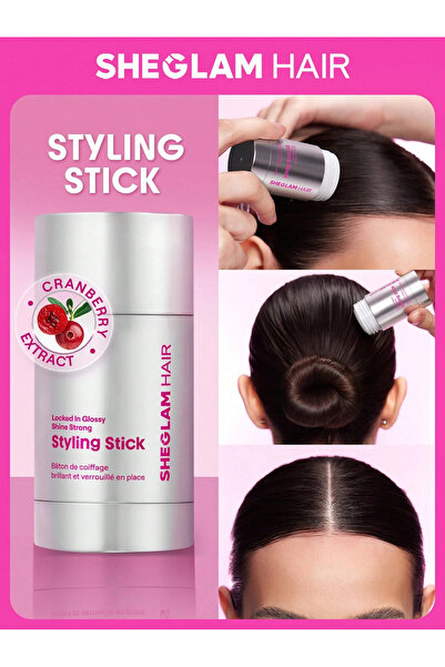SHEGLAM HAIR Locked in Glossy Shine Strong Styling Stick-30g,Hair Smooth Wax ...