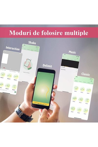 JustZEN Aparat De Masaj Intim Nx ™ 9 Tipuri De Vibratii, Control Prin Aplicatie