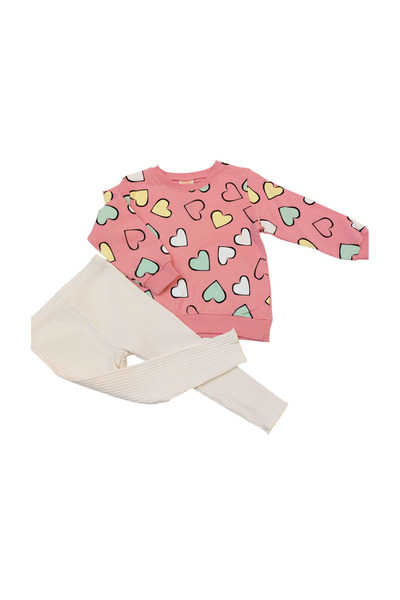 NURTOPU Set de trening sezonier pentru fete, cu jambiere, 2 fire, fără căptuș...