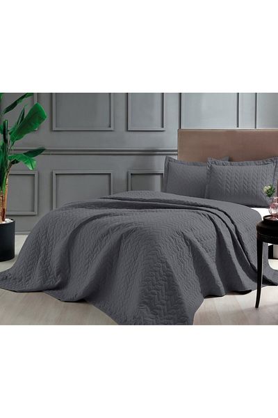 Taç Duvet cover set +2 pillowcases, TAC, Glory Anthracite Grey