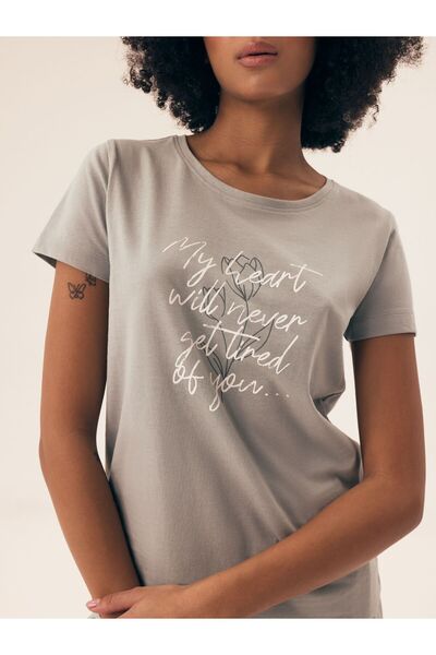 Henderson Classic, comfortable women's pajamas with a delicate plain pattern & short shirt | Naturaleza