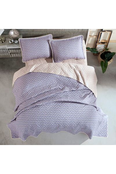 Pucioasa Quilted duvet set + 2 pillowcases 100% cotton, Oregon V1