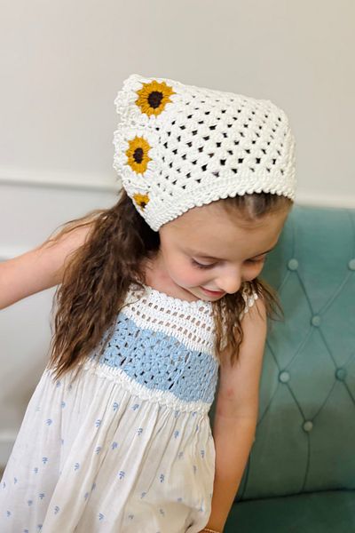 CESTOPİENO Πλεκτό Sunflower Bandana - Γυναικεία ή Κορίτσια