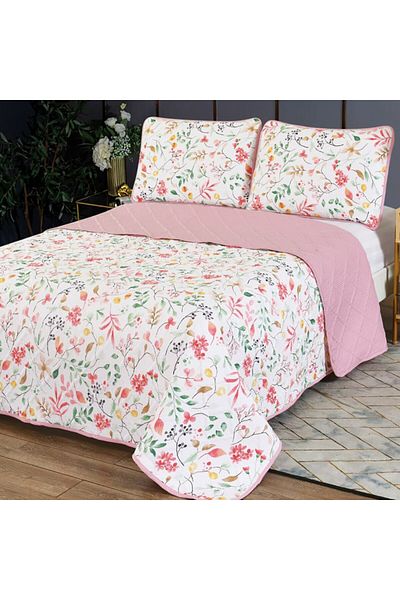 Pucioasa Double quilted bedspread, Pucioasa, Elegance CVI18 Flowers