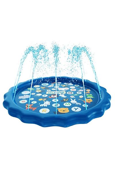 divendi-ro Piscină pentru copii cu pulverizator de apă, PVC, diametru 100 cm, albastră