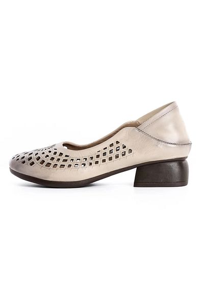 advancer Chunky Heel Shoes 5889 Cream |