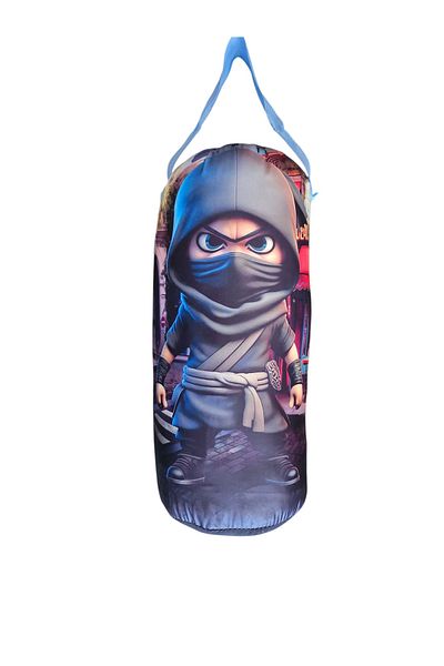 Shem 40*18cm Ninja Printed Sandbag with Boxing Gloves