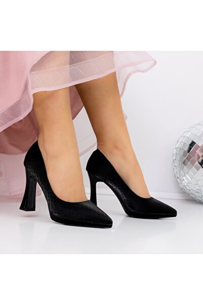 mei Обувки с дебел ток 3DC33 Черни |