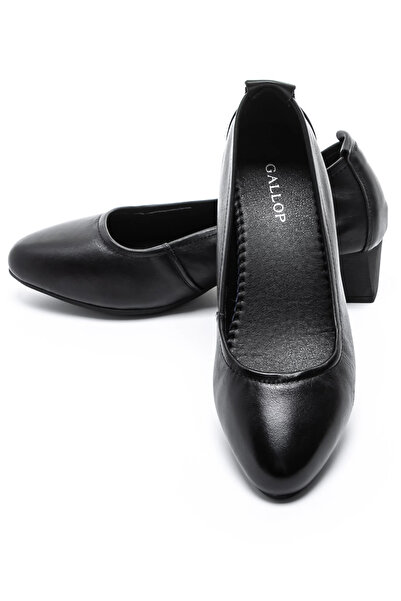 Galop Pantofi cu Toc Gros 9729 Negru |