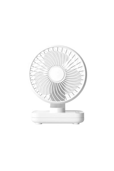 OEM Portable desk fan, quiet, 4 speeds, White