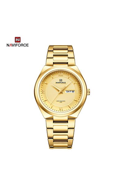 MACON NF8030 Original Fashion Business Date Quartz Waterproof Military Stainless Steel Men’s Watch