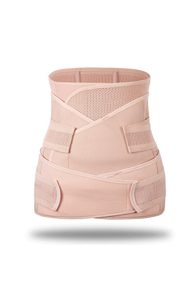 KIKIBEBE حزام شد البطن - حزام معزز قابل للتهوية للنساء - بيج