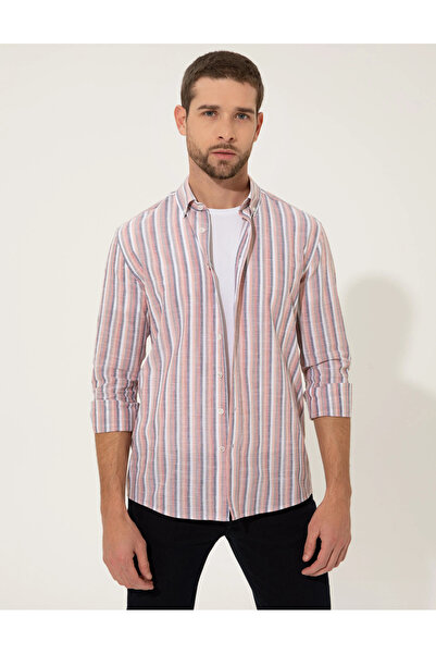 Pierre Cardin Erkek Slim Fit Uzun Kollu Gömlek %100 Pamuk