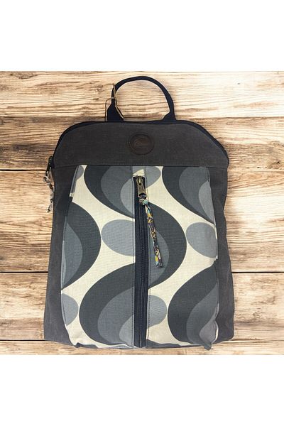 Old Cotton Vintage Canvas Colorful Authentic Daily Trip Travel Backpack Lucas Bag 30 cm X 37 cm