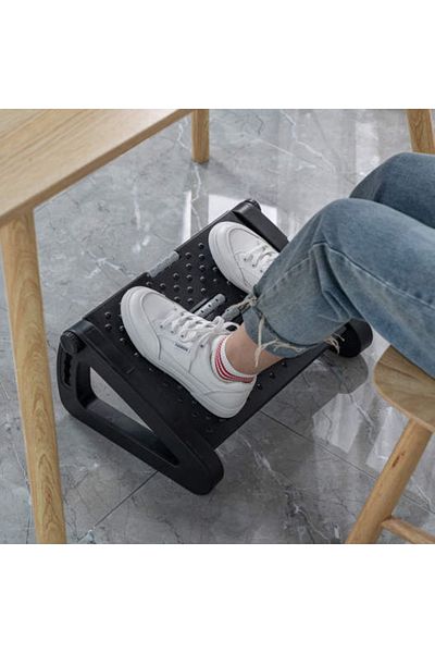 OEM Ergonomic, adjustable footrest with massage roller