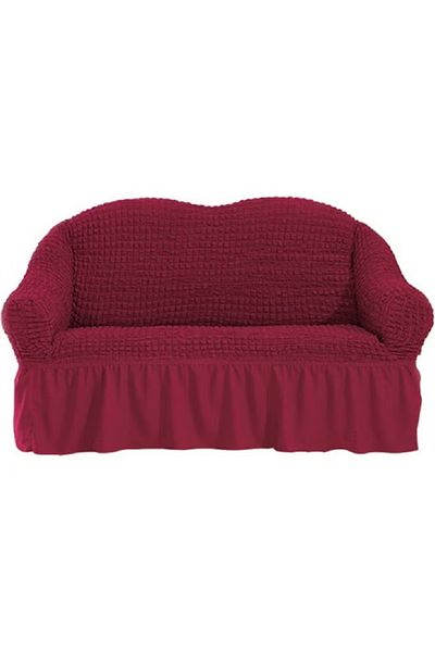 Arabest Two Seater Sofa Cover Dark Red