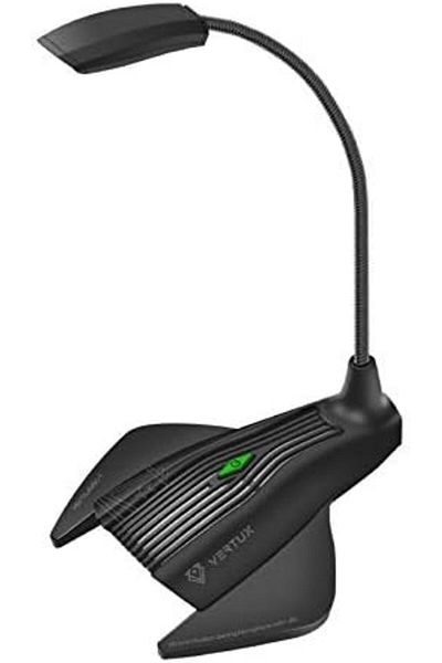 VERTUX ميكروفون ألعاب عالي الحساسية مع إضاءة LED