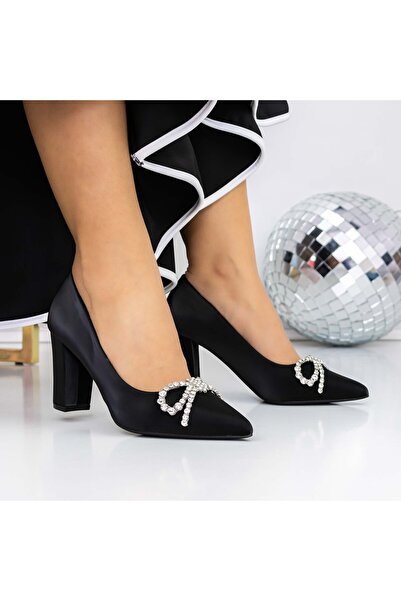 mei Обувки с дебел ток 3XKK71 Черни |