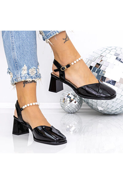 mei Παπούτσια με Χοντρό Τακούνι 1153-3 Μαύρα |