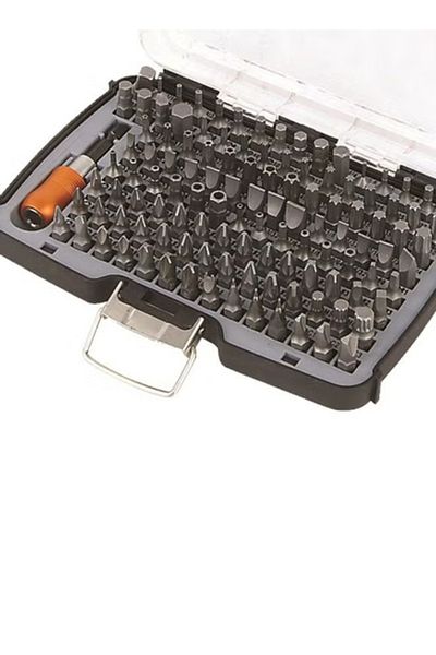 Tactix 117-Piece Master 1/4 Inch Cr-V Bits Set - Complete Kit for Daily Needs
