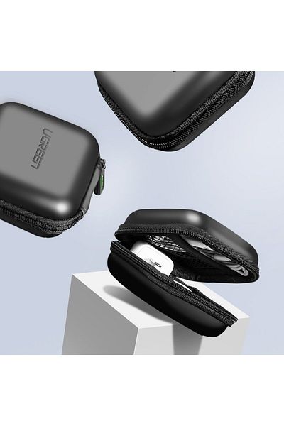 Hurtel Box for headphones and GSM accessories 8x8cm black