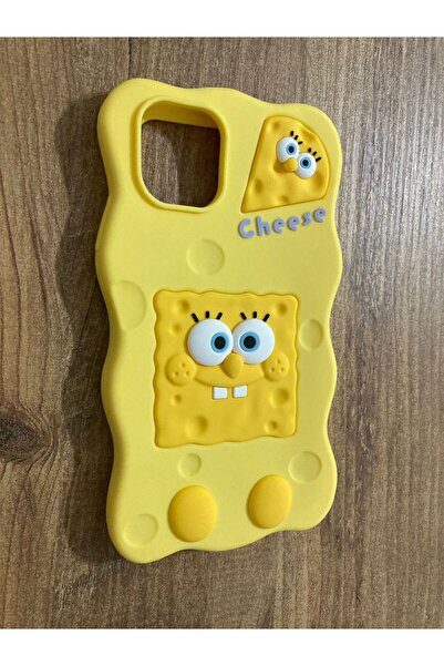 Newon حافظة هاتف ايفون 11 سبونج بوب من السيليكون