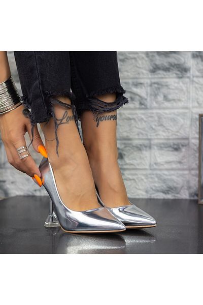mei Thin Heel Shoes 2SY16 Silver