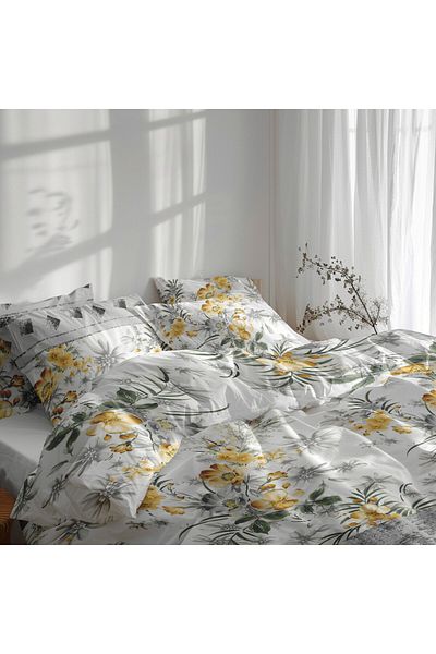 Bedora Bed linen for 2 people, Spring, Bedora, 6 pieces, 200x220, microfiber, multicolor