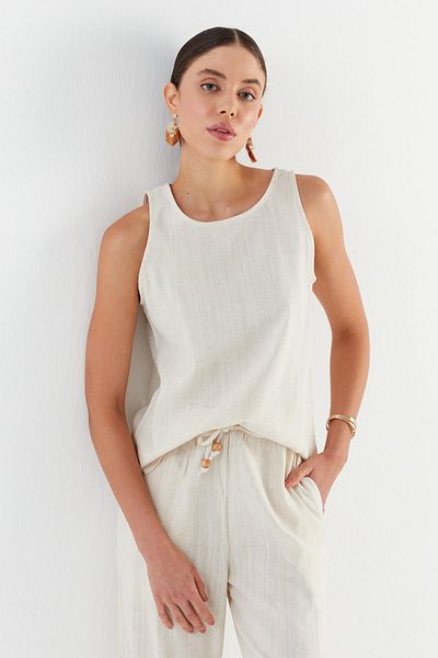 Shopping Shop Linen Suit Natural