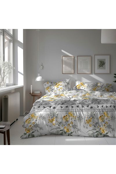 Bedora Bed linen for 2 people, Spring, Bedora, 6 pieces, 200x220, microfiber, multicolor