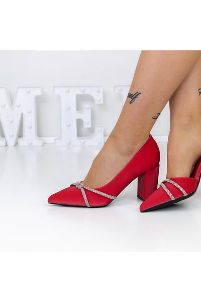 mei High Heel Shoes 3XKK16 Red
