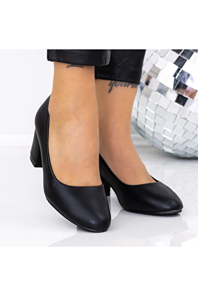 mei Thick Heel Shoes XKK251 Black |