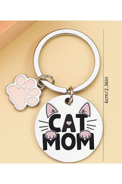 saratremo Keychain 'Cat Mom' – Perfect for Cat Lovers