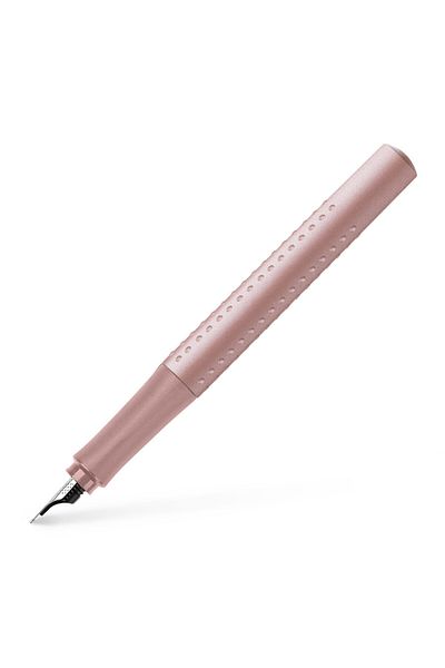 OEM Faber Castell Grip 2011 Fountain Pen, Pale Rose 2024, F Nib, Ergonomic Grip, Refillable, Lightweight