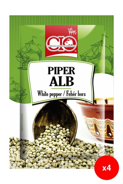 CİO Whole white Pepper 10 g x5 PCS (Bundle of 4)