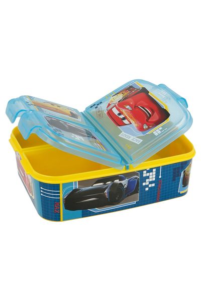CARS Cutie sandwich dreptunghiulara, multicompartimente, 19,5x16,5x6,7 cm, Multicolor, Cars, Race Ready