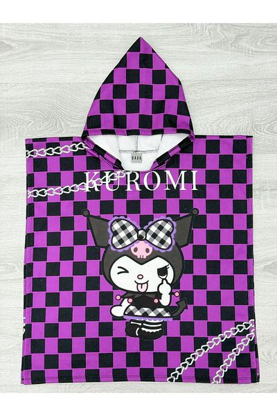 ARBİ kids Fetă copil kuromi poncho prosop de plajă