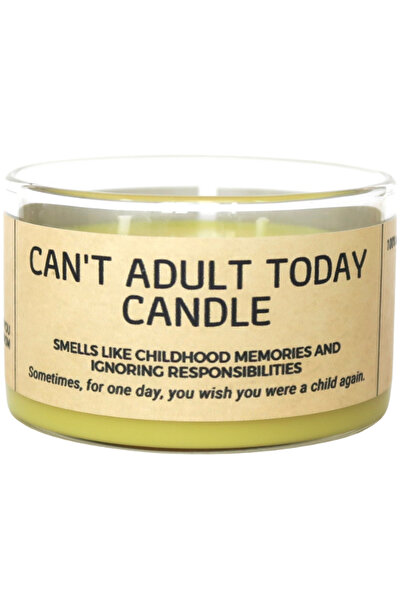 Candles with a mood Lumânare din ceară de soia CAN'T ADULT TODAY - Zahăr, Van...