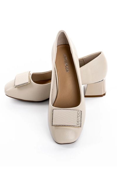 advancer Chunky Heel Shoes 508-13 Cream |