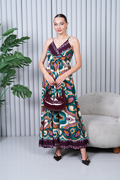 NAVY Rochie lungă cu bretele cu două rânduri de nasturi Benden cu încrețituri...