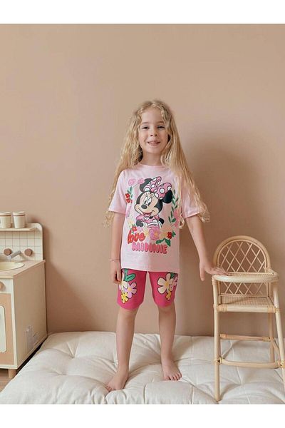 YİGİT BUTİK Yigit Boutique Floral Printed Shorts Girl's Suit