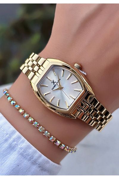 Daniel Klein Original Invoiced 2 Years Warranty 3Atm Waterproof Gold Gold Color Women's Wristwatch with Bracelet Gift