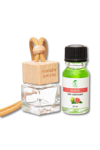 XTERRA | GUAVA FLAVOR DIFFUSER BOTTLE AND CAR FRESHENER OIL SET | 10 ml