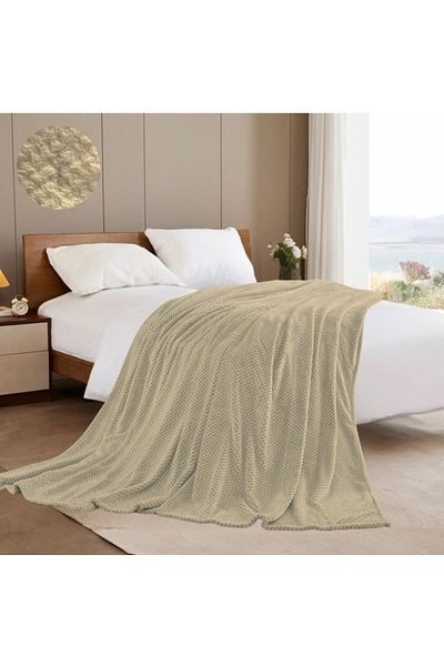 Pucioasa Dot Cocoon Pattern 200x230cm, Beige